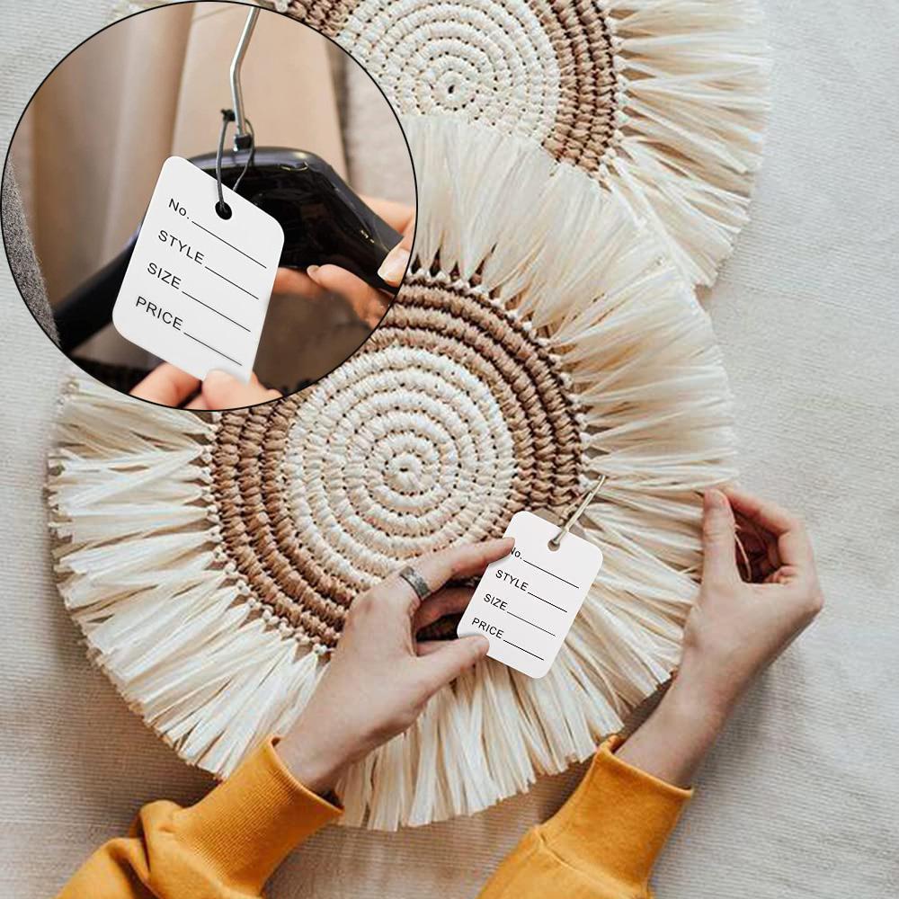 Useful Snap Lock Fittings Garment Supplies Clothing Label Price Tags Hangtags Hang Tag String