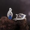 Gorgeous Natural Pear Kyanite Ring Earrings Necklace Set 925 Sterling Silver Real Gemstone Fine Jewelry for Women's Banquet Gift