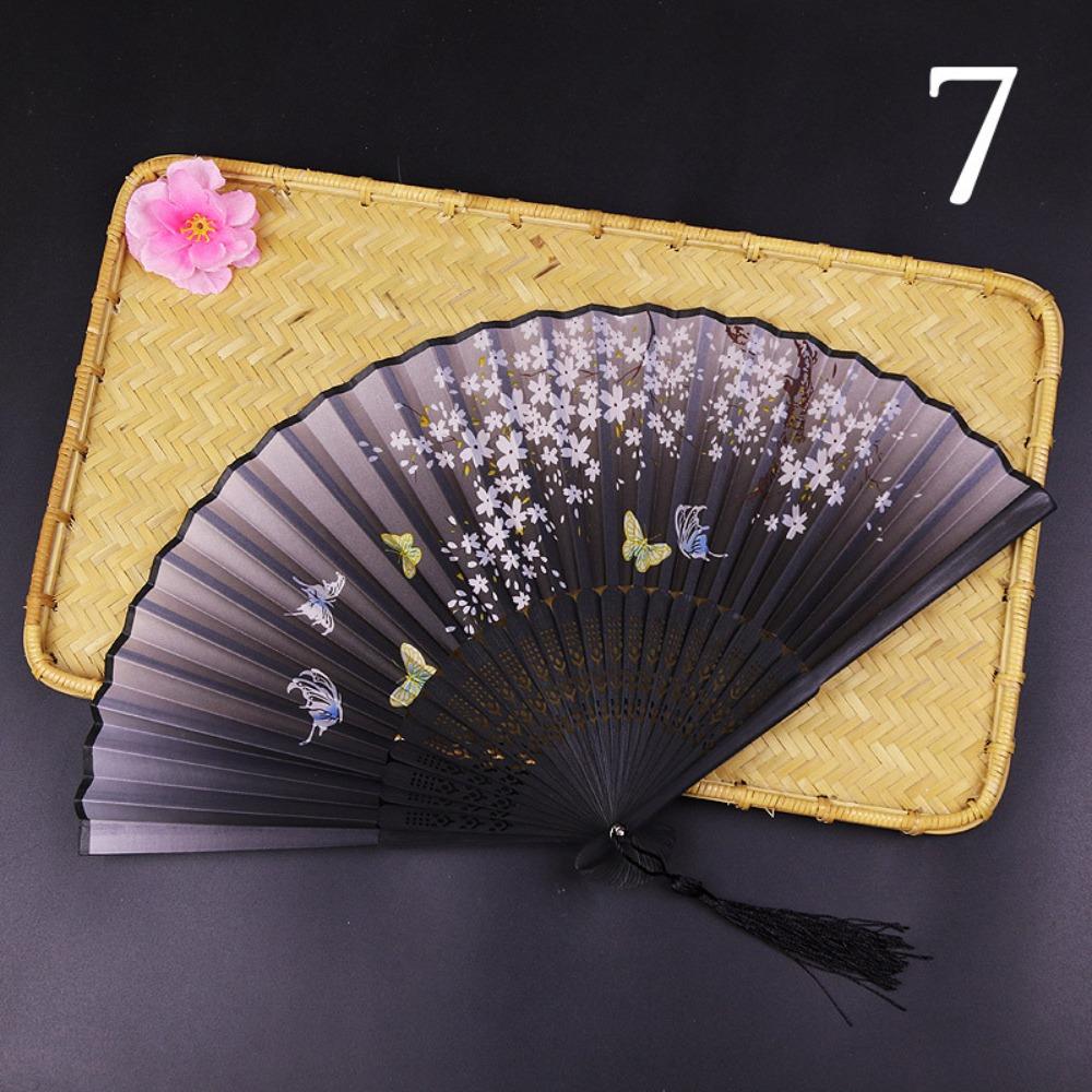 

Pattern Design Silk Material Silk Folding Fan Folding Design Art Craft Hand Fan Chinese Pattern Fan Gift