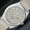 REFURBISHED SEIKO 5 AUTOMATIC MENS WATCH JAPAN MADE GREY DIAL CUSTOM A440048-2 QV90-a440048