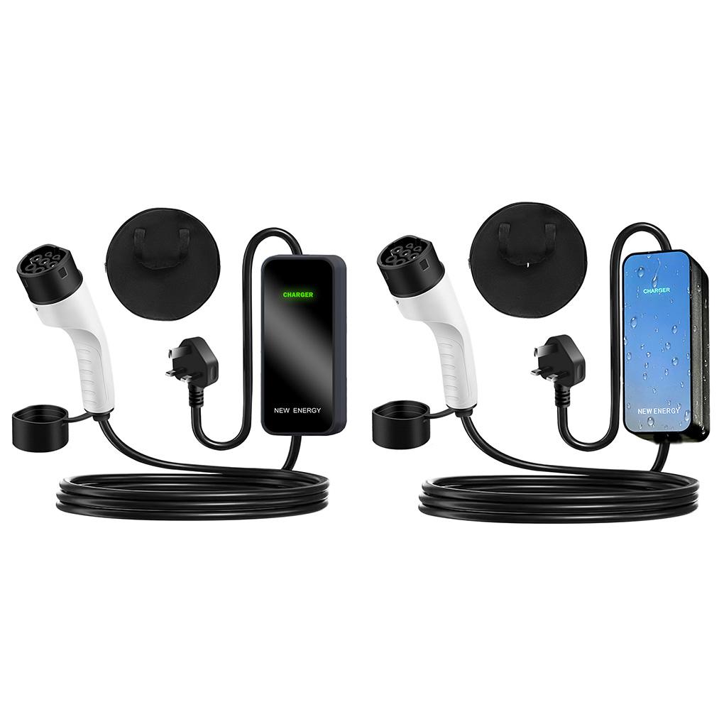 5M 13A EV Charging Cable Ev Charger 3 Pin Type 2 Electric Vehicle Car Fast Charger Plug UK