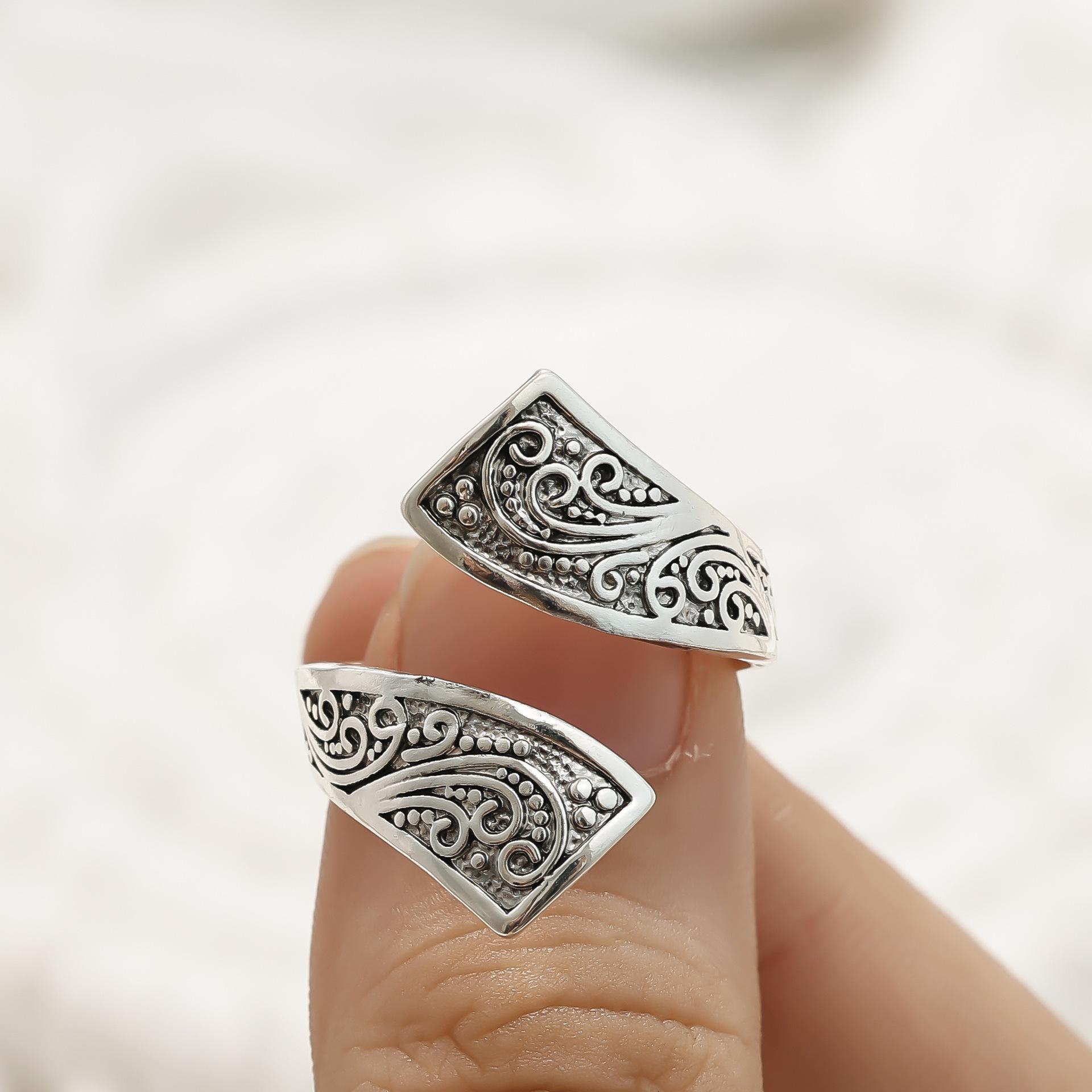 

Новое кольцо женское кольцо ретро простое личность женское кольцо высокое чувство средневековый стиль