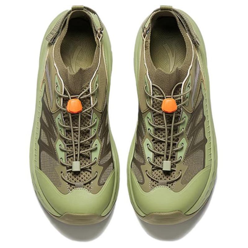 Anta Exploration Fabric Synthetic Leather Comfortable Splicing Gradient Non-Slip Waterproof Breathable Shock Absorbing Creek Shoes 912626602-5