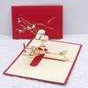 2 Colors Available Foldable Airplane Greeting Card Creative Aviation Enthusiasts Aircraft Helicopter Cultural Greeting Cards