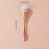 Rose Golden Fan Makeup Brush,Cosmetic Brush Loose Powder Brush ,Highlighting Brush Blush Brush-Soft Hair Makeup Fixing