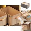 Modern Minimalist Fabric Storage Bin With Foldable Design For Clothing And Toy Organization
