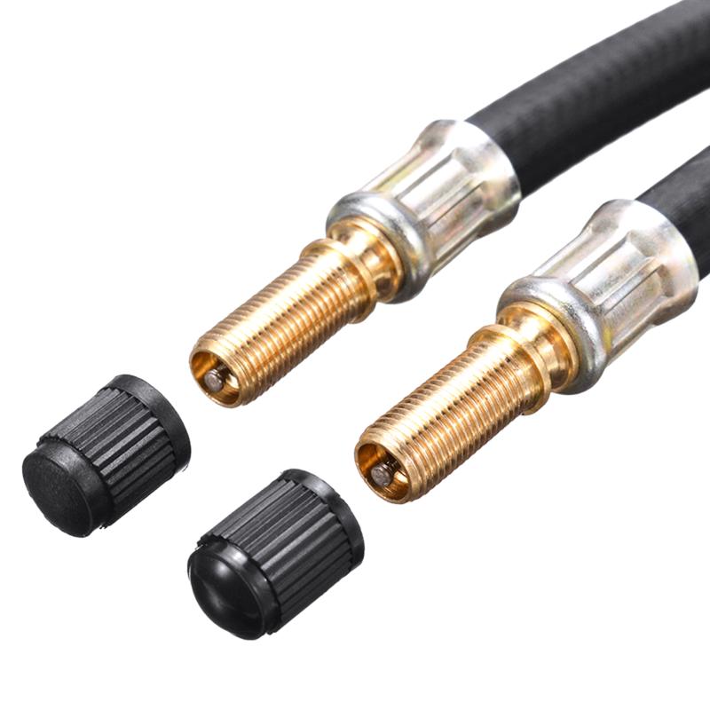 1Pcs Car Wheels Tyre Valve Stems Extensions Tube Adapter Various Braided Flexible Hose Tire Valve Inflatable Rubber Hose