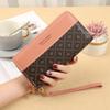 New women's double-pull wallet, color matching clutch bag, card bag, summer versatile fashion change bag, women's mobile phone bag, large capacity