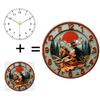 30cm Round Glass Wall Clock That Is Both Practical and Aesthetically Pleasing