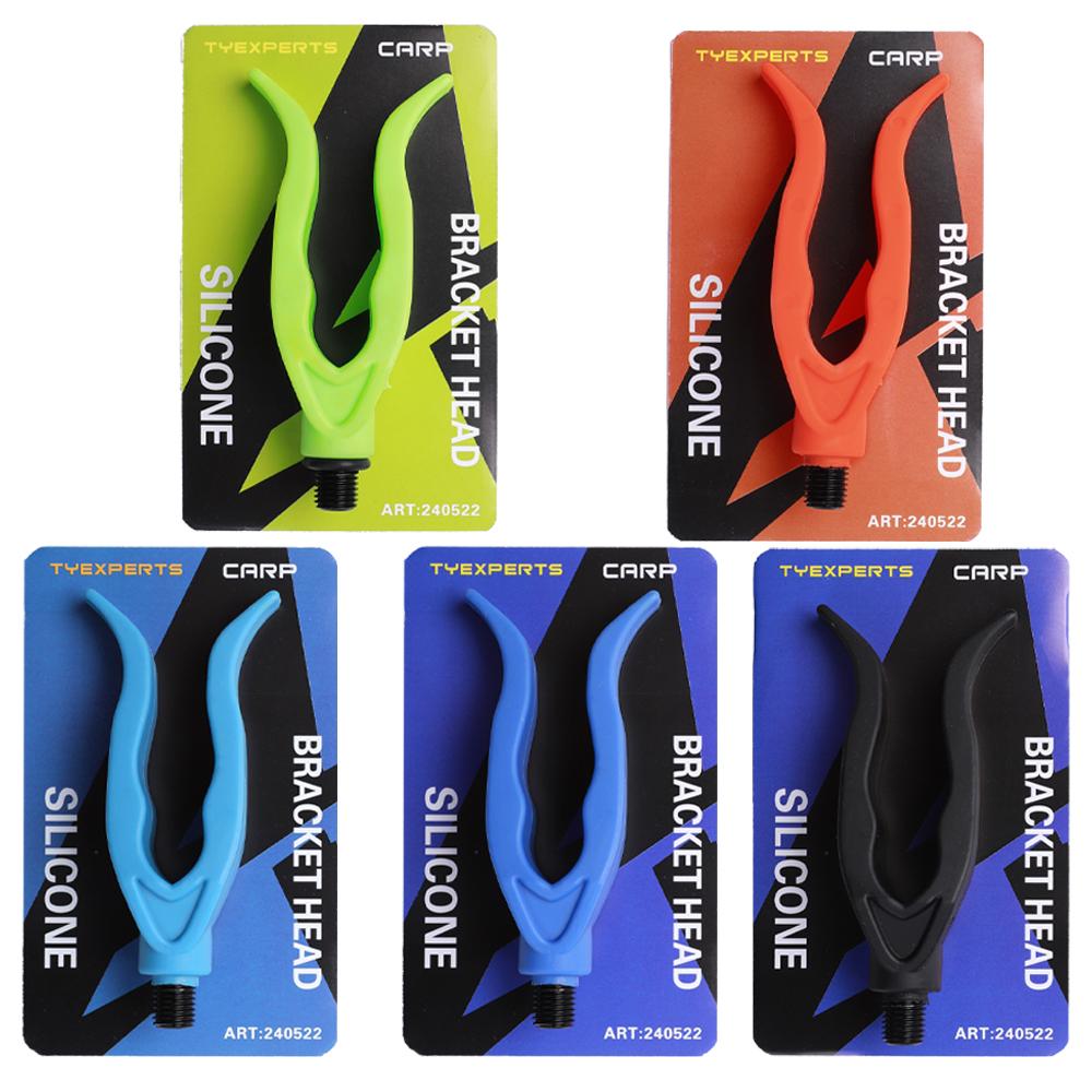 FTK Hirisi 1pcs Carp Fishing Rod Rest Head Pastic Gripper for Fishing Alarm and Buzz Bar Fishing Accessories