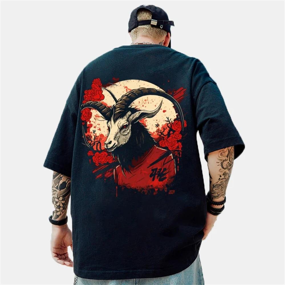 T-Shirt for Men's 3d DJ Monkey Print T Shirt Top Pullover Summer Vintage Fashion Casual Streetwear Oversized Male Clothing