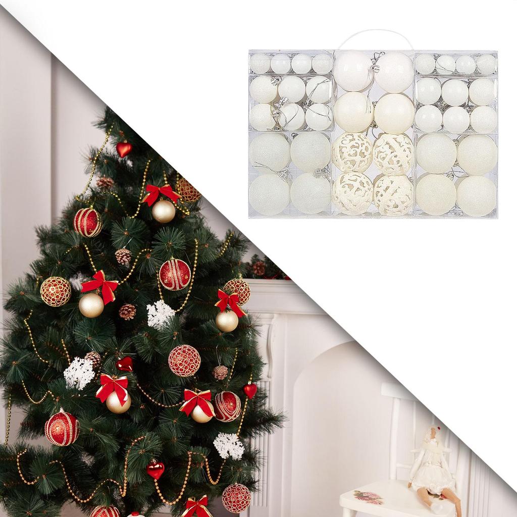 100 Stück Weihnachtsbaumkugeln Dekorationen Dekoration Bruchfeste Christbaumschmuck für festliche Verlobung Zuhause Silvesterparty