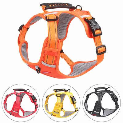 Huisdier Reflecterend Nylon Hondentuig Geen Trek Verstelbaar Medium Grote Honden Vest Veiligheid Autogordel Lijn Wandelen Hardlopen Accessoires