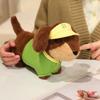26/35CM Cute Dachshund Plush Toys Wear Clothes Doll Kawaii Pink Dress Blue Shirt Bee Dress Up Dachshund Doll Accompnay Toys
