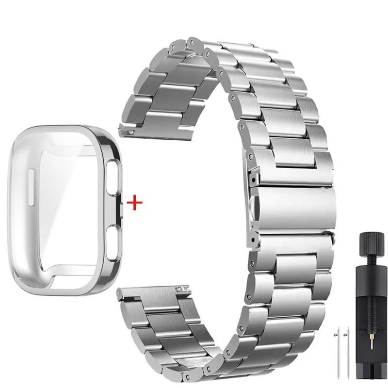 

ремешок для Amazfit Bip 6 Bip5 Bip 5 Unity браслет из нержавеющей стали ремешок для часов с мягким чехлом-защитой экрана Amazfit Bip 5 Unity