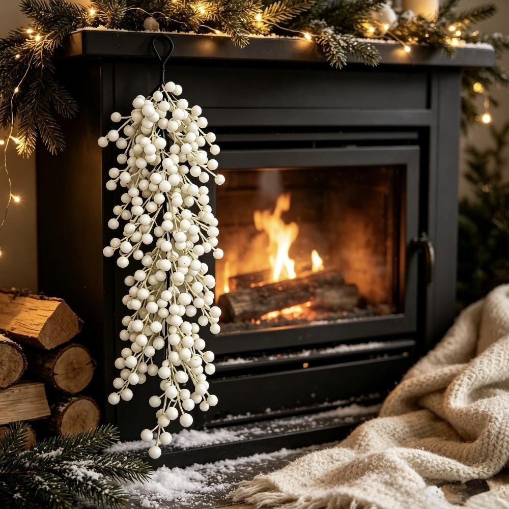 Simulation Pine Cone Hanging Faux Pine Cone Vine Plastic Xmas Candle Cup Ring Holiday Party