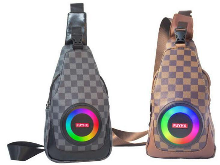 Multifunctional Backpack with Bluetooth Speaker, Power Bank, LED Lights, and Long Battery Life for Outdoor Adventures and Mountaineering.