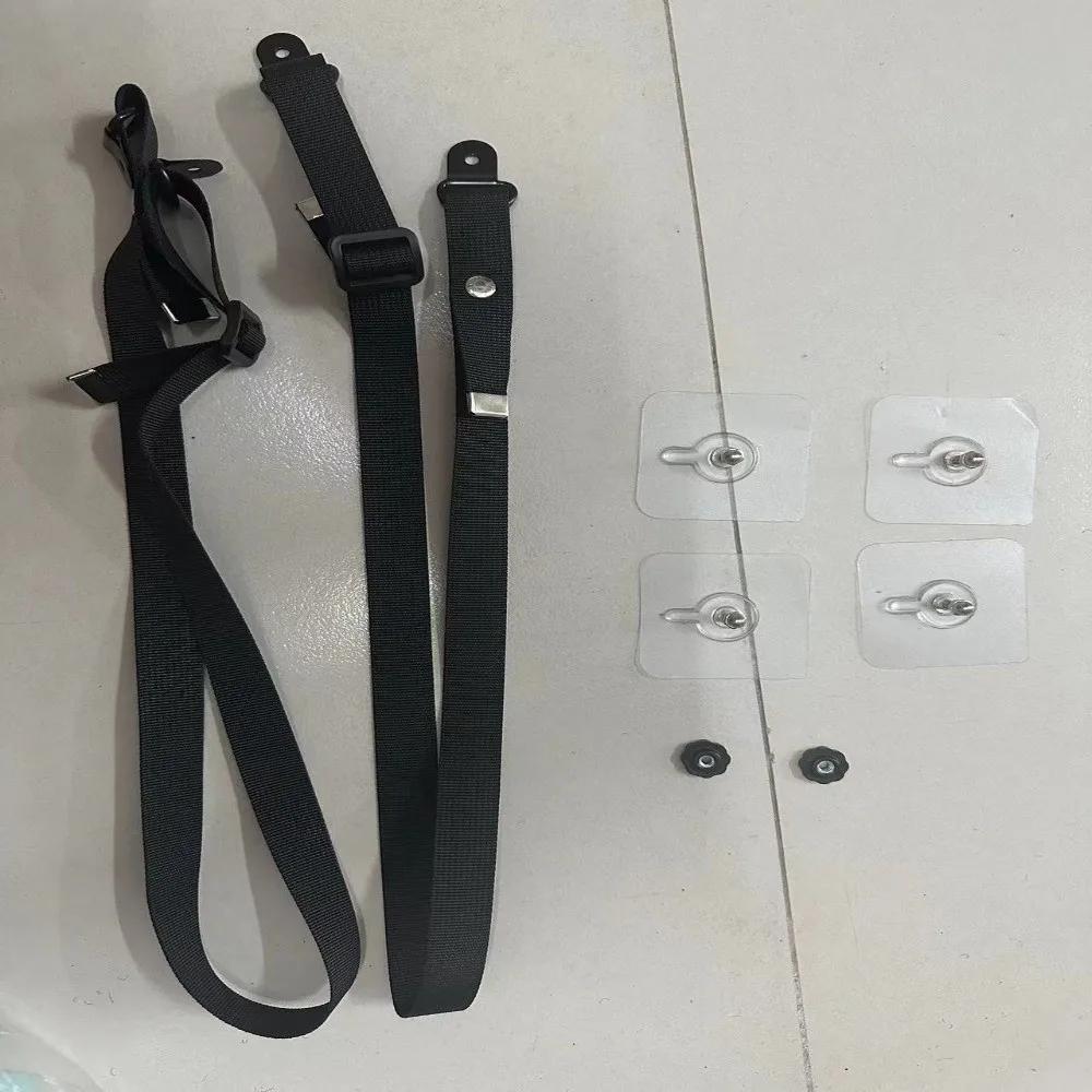 Durable 2 Pack Adjustable TV Safety Straps No-Drill Adhesive Furniture Anchors Anti-Tip Furniture Anti-Tip Straps Furniture