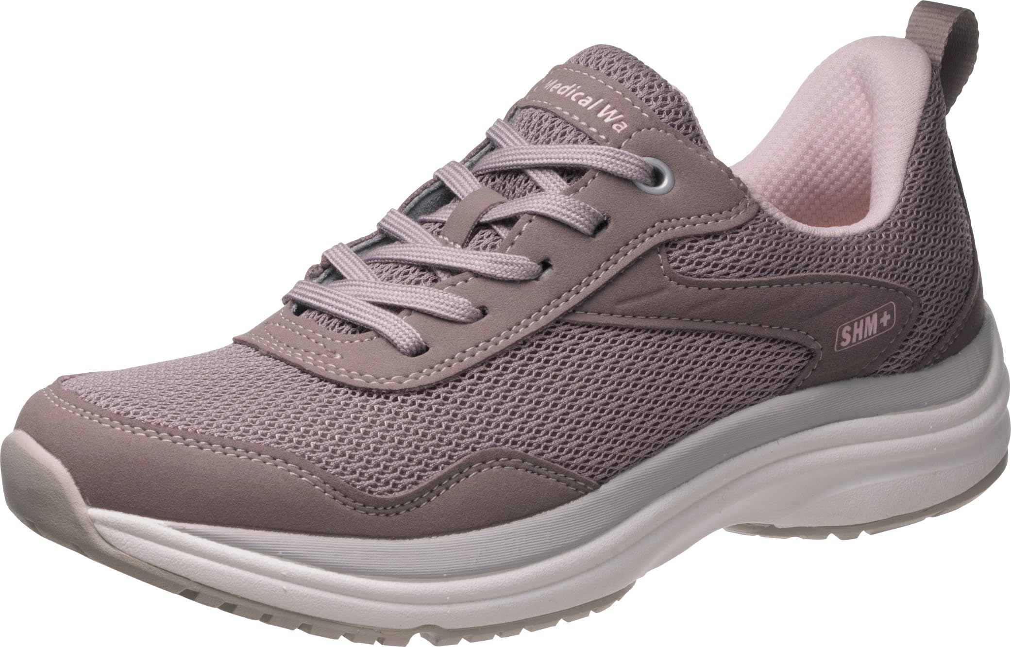ASAHI Medical Walk WK L031 Women s Zippered Walking Shoes, Berry, Size 24.0 cm, 4E
