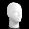 Shopping Mall Closet Holder White Foam Head Model Wig Hat Cap Male Mannequin Head Glasses Headset Display Stand Rack