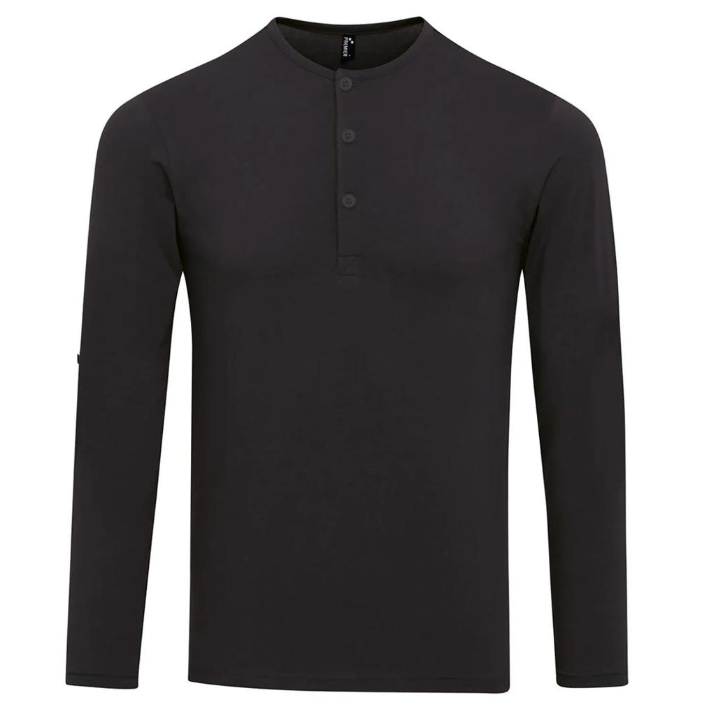 Premier Mens Long John Rolled Sleeves T-Shirt