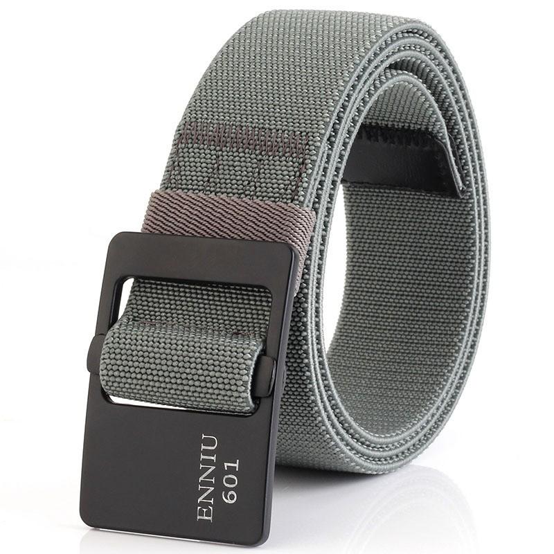 

TUSHI Men s Elastic Knitted Belt Casual Outdoor Alloy Buckle Trouser 120cm светло-серый