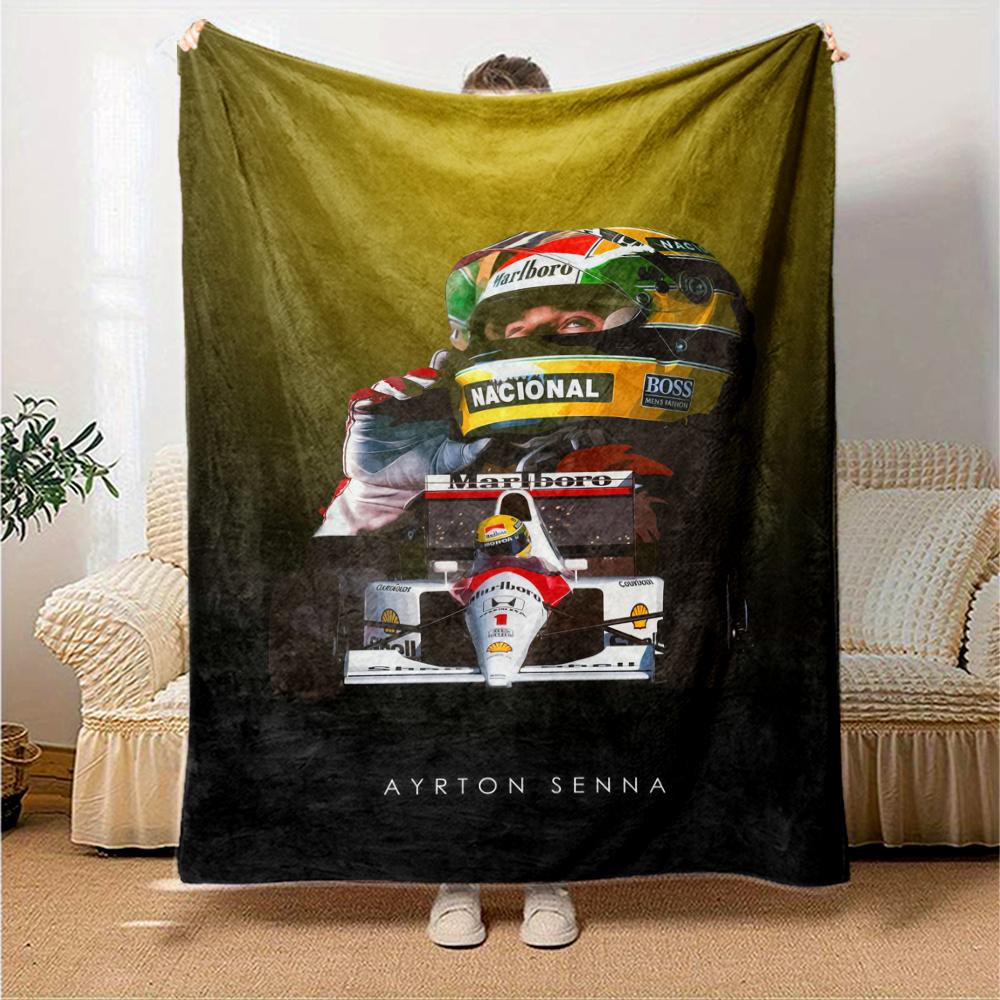Ayrton Senna Blanket, High quality Comfortable for All Seasons, Home Decor, Warmth and Comfort