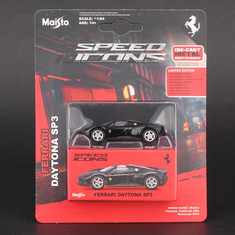 Maisto 1:64 Porsche 911 Taycan Lamborghini Sian Performance Ferrari SF90 Monza SP1 Car Model Alloy Miniature Diecast Toy