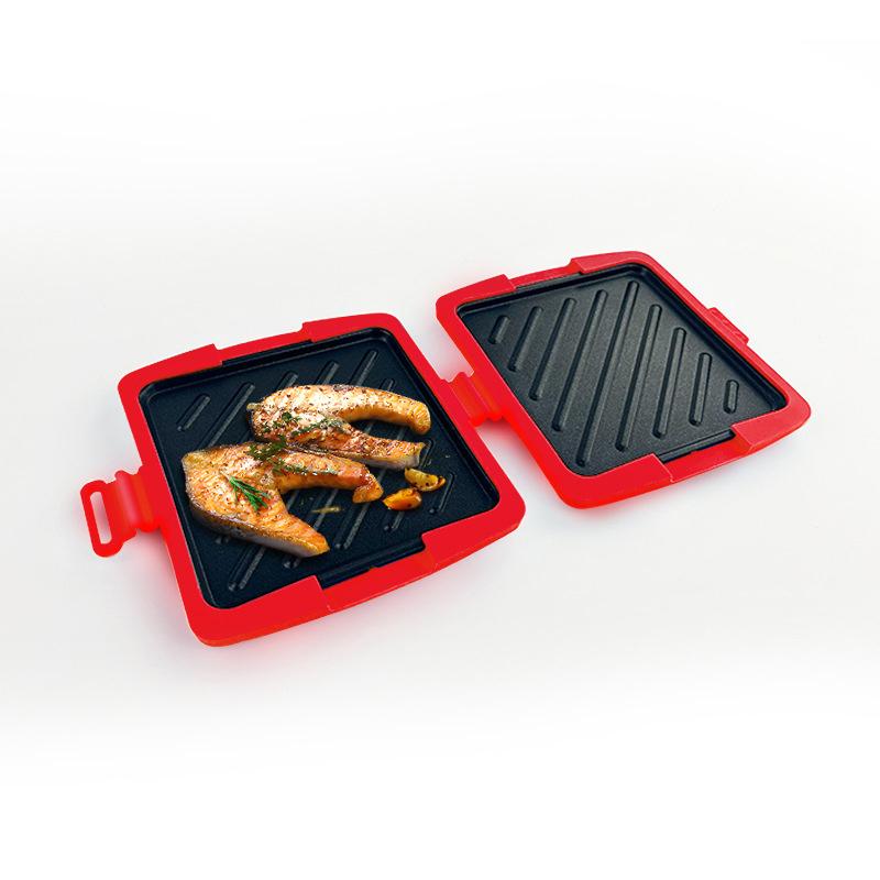 Microwave Toaster Silicone Toastie Maker Microwave Sandwich Mold Sandwich Baking Tray For Microwave Oven