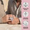 2pcs Stainless Steel I Love You More Necklaces Puzzle Heart Lock Key Pendant  Valentine Day Gift