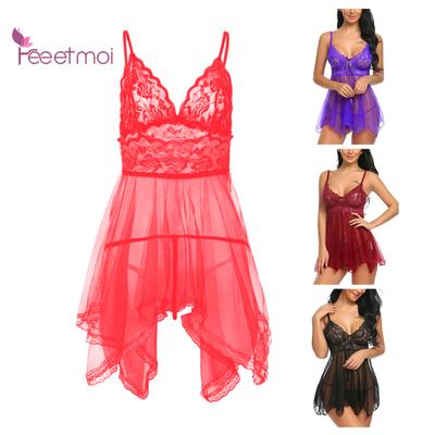 Pcs/Set Women Nightdress Backless Sleeveless Sexy Sleep Colthes Mesh Sexy Wear Lady Nighty