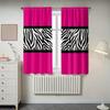 2 Pcs Pink Leopard Print Print Curtains,suitable for Bedroom,living Room Kitchen Decoration,home Decoration,window Decoration