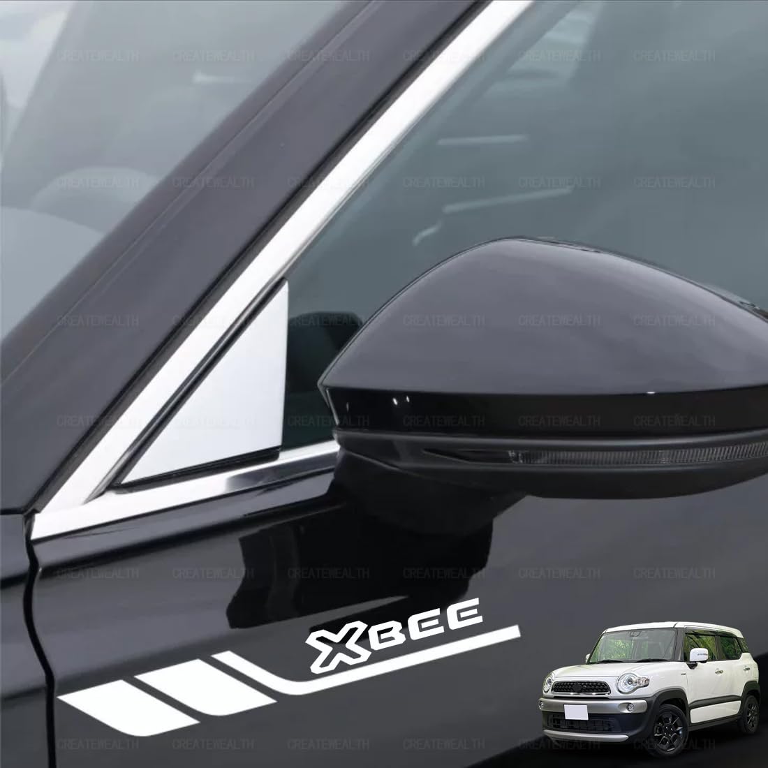 New model [Crosby] car sticker decal side dress up fender X-BEE