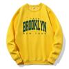 Brooklyn 1898 New York Letter Print Unisex Fleece s kapucí Měkký teplý svetr Móda Klasické Mikiny Sportovní Originální Mikiny s kapucí do O-Neck