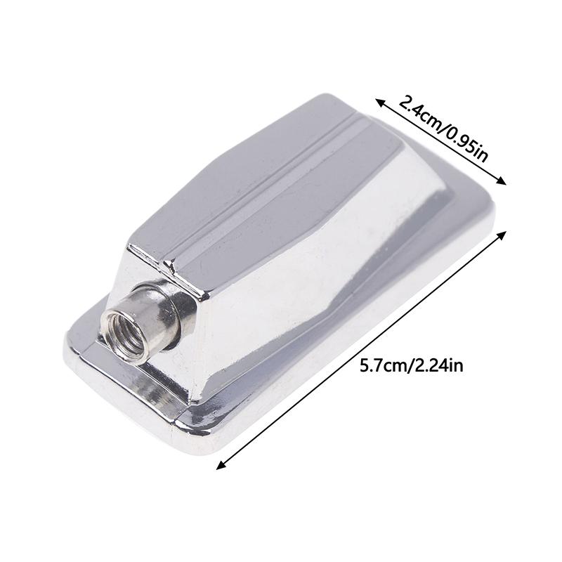 1Pc Single End Drum Lugs Universal Silver Metal Rectangle Jazz Drum Replacement Parts Drum Percussion Accessories