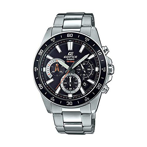 

Casio EDIFICE CHRONOGRAPH EFV-570D-1A Men s Analog Watch, Waterproof, Black and Silver [Parallel Import]