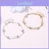 Modern Crystal Water Geometric Anklet With Alloy Material For Beach Vacation