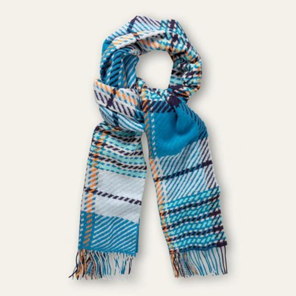 Oilily Check Pattern Scarf  Owafasc006 Blue (56)/50*196