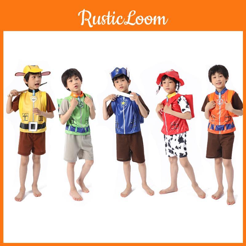 Rot-Weißes Dalmatinerkostüm für Kinder Ideal für Halloween und Cosplay