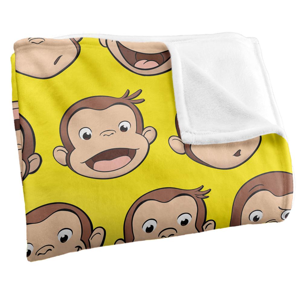 Curious George Silky Heads Supersoft Blanket