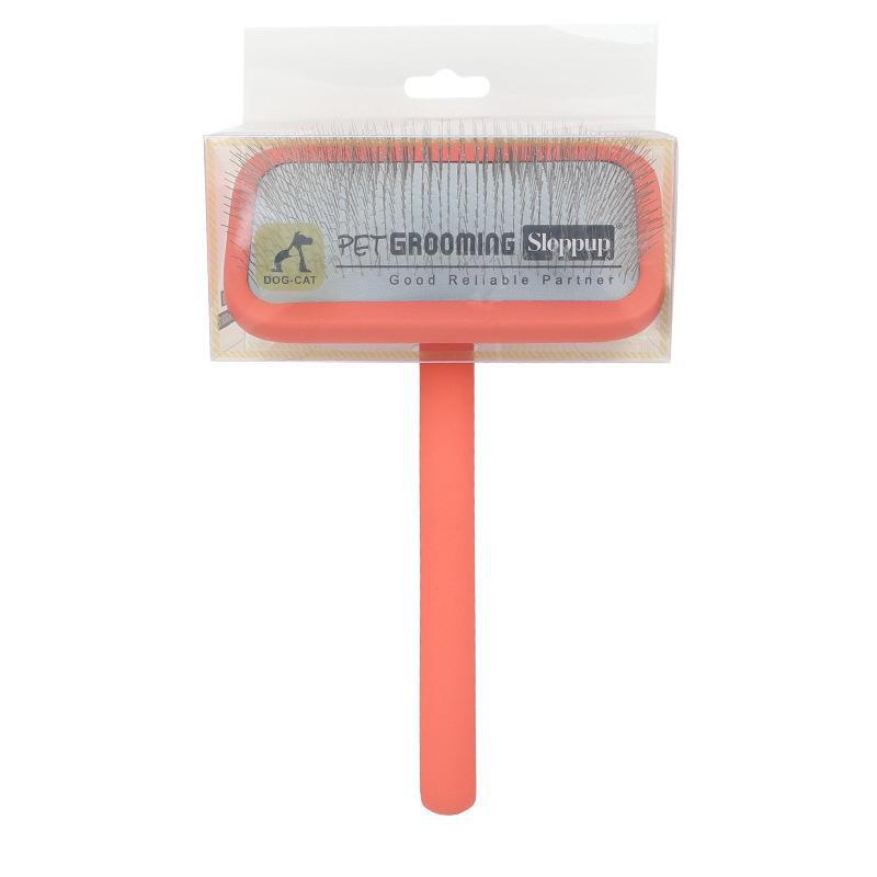 Solid Wood Pet Comb with Fluffy Needles and Detangle Knife