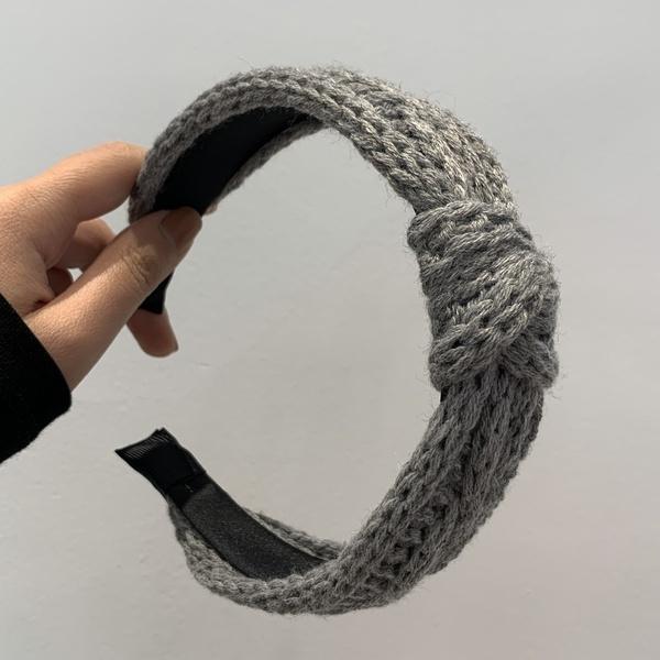 Mode Elegant Stricken Knoten Weites Haarband Stirnband Haarschmuck für Frauen Mädchen