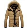 2025 Winter New Popular Men's Padded Jacket Thickened Padded Jacket Korean Version Hooded Collar Padded Jacket Men