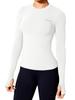 Women's Quick-Dry Long Sleeve Fitness Top for Running & Yoga