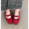 Square Head Bow Ballet Shoes Women's 2025 Summer New Gentle French Mary Jane Evening Breeze Light Mouth Single Shoes