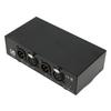 48 V Phantom Power Supply Professional Iron Shell Phantom Power with XLR Cable for Music Recording Equipment
