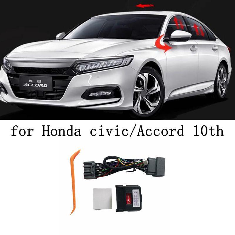 

Для Honda Civic CRV Accord 2016 2017 2018 Автоматический подъемник стекол Закрытие Открытие + Блокировка скорости + Складывание/раскладывание боковых зеркал for civic 2016-2020
