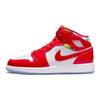 Air Jordan 1 Mid SE GS Maglione Barcellona Scarpe da Ginnastica per Bambini Rosso Cile-Rosso Bianco DC7248-600