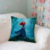 Princess Brave Merida Case Plush Fabric Soft Pillowcase Double Sided Print Cushion Cover Household Gifts
