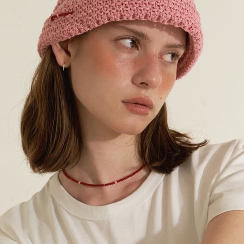 LOVE ME MONSTER Raspberry Necklace